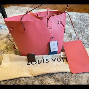 Authentic Louis Vuitton Neverfull MM Epi Corail